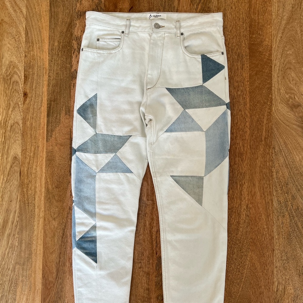 Isabel Marant Lea Patchwork Jeans FR38
